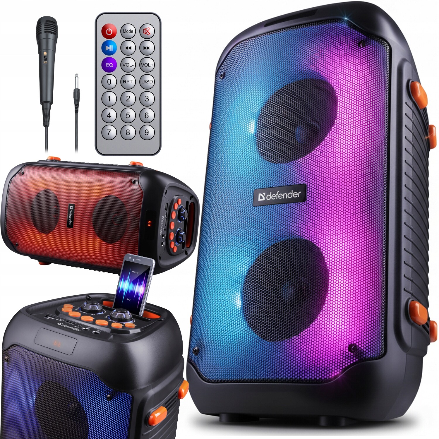 Velký Bezdrátový Bluetooth Reproduktor, Mobilní Karaoke Ozvučovací Systém