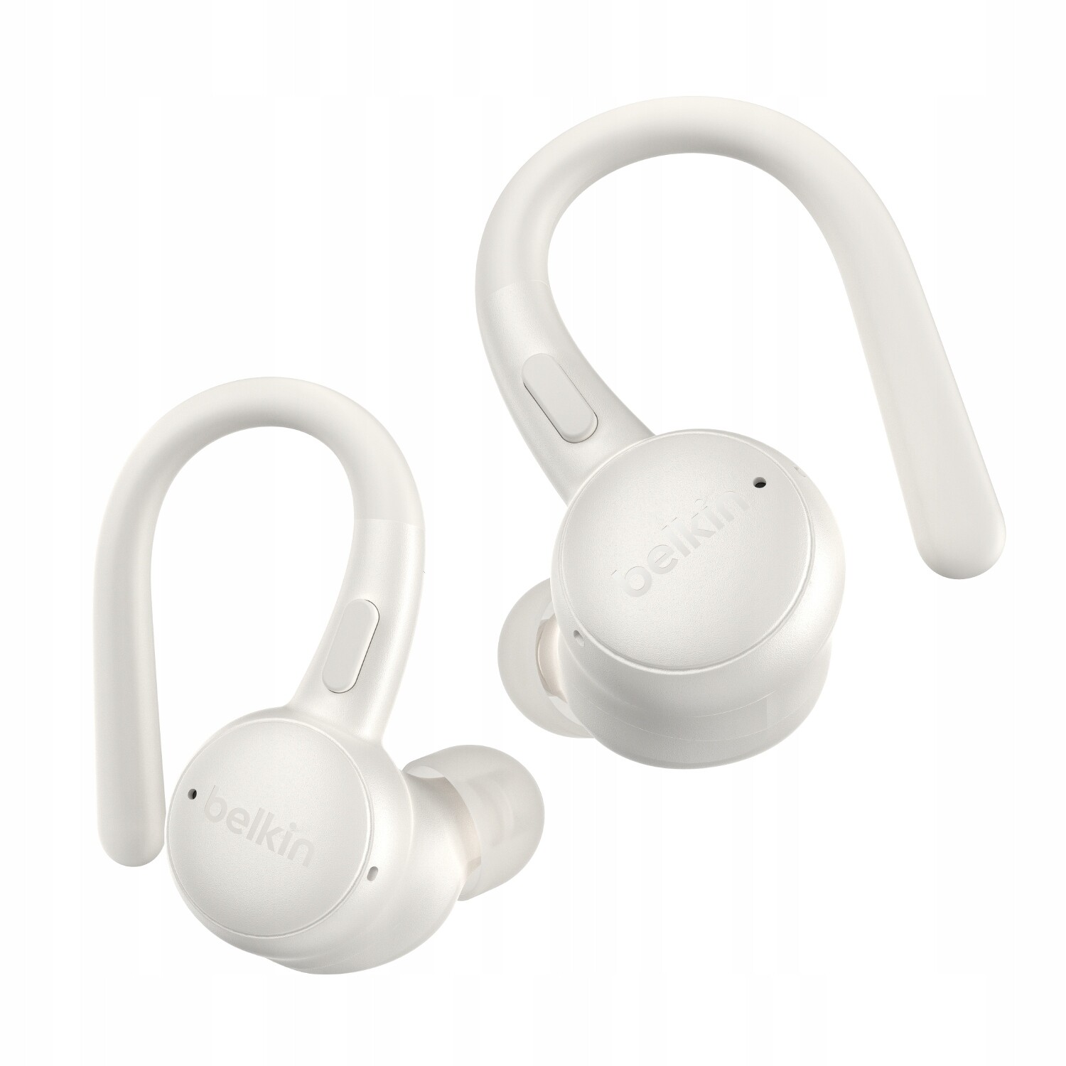 Belkin Sluchátka do uší s úchyty, voděodolná, IP54, Bluetooth 5.4, krémová
