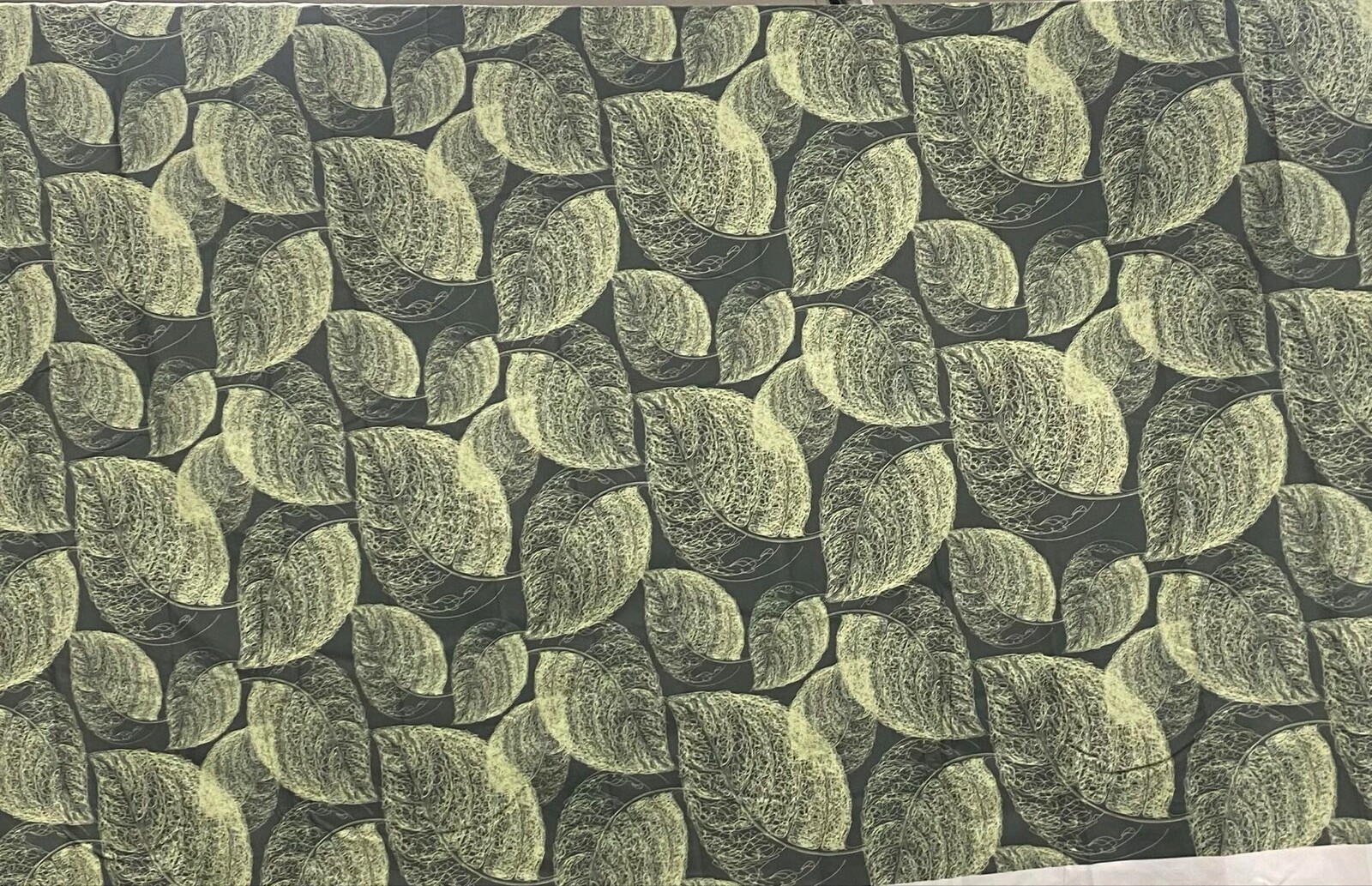 Abakuhaus pozadí Velké krásné zelené listy 3x2 m