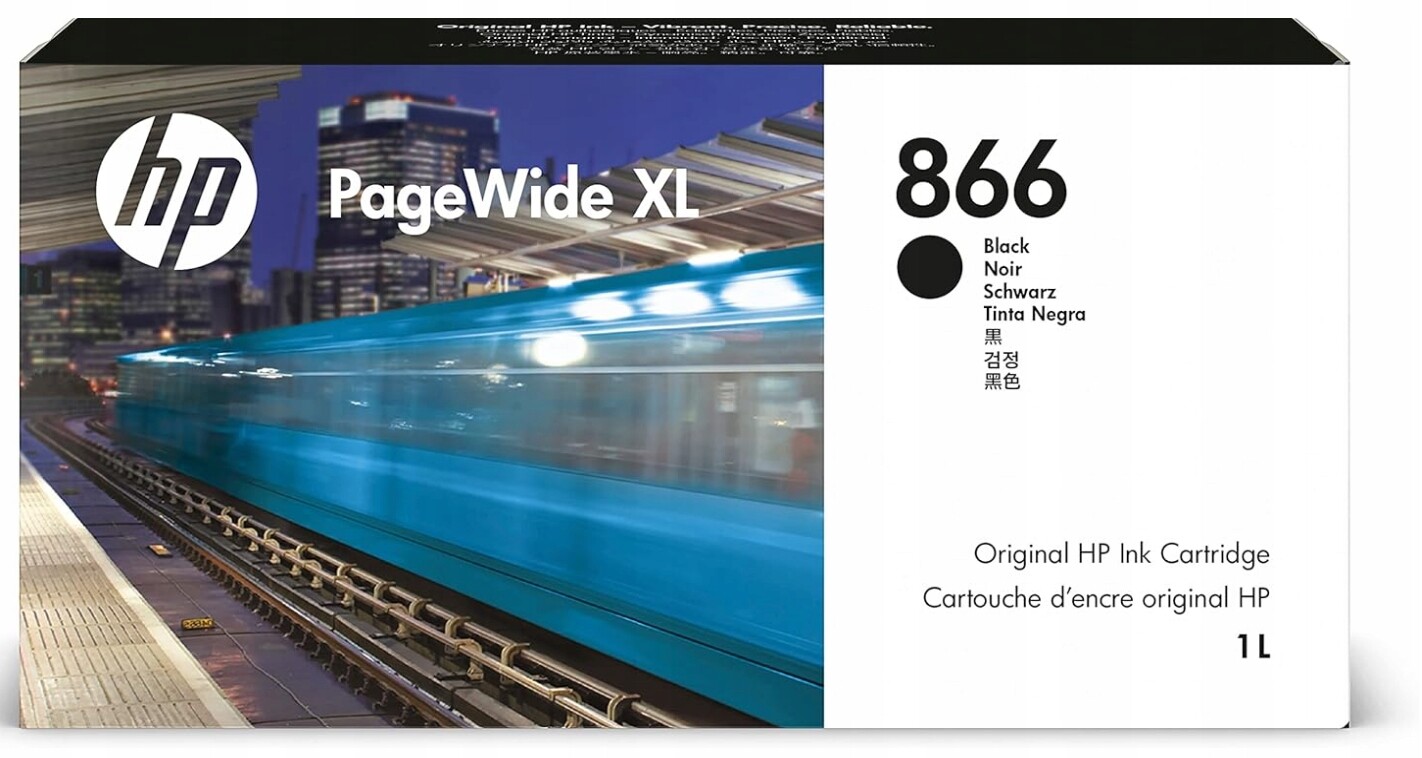 Hp 866 1L Černá Tusz XL Tiskárna Hp PageWide XL 8200,5200 40 palců