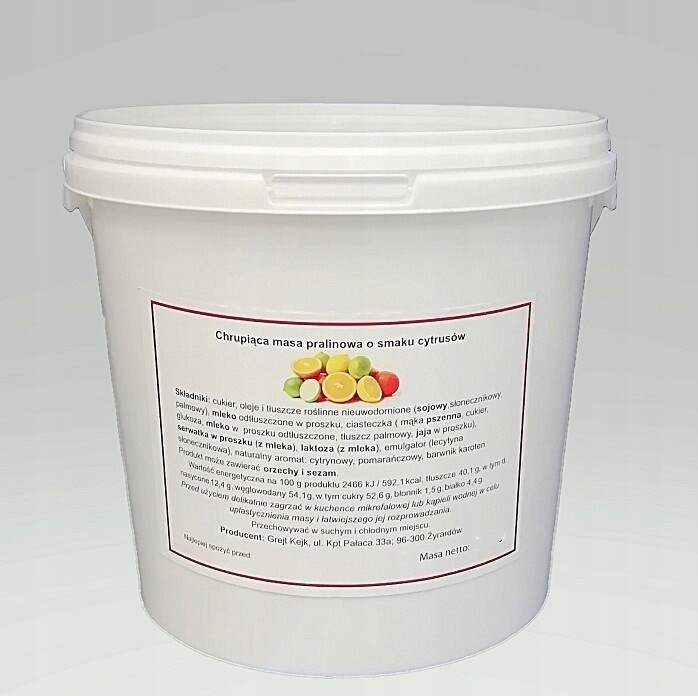 Křupavá pralinková hmota Grejt Kejk Citrusová 0,5 kg