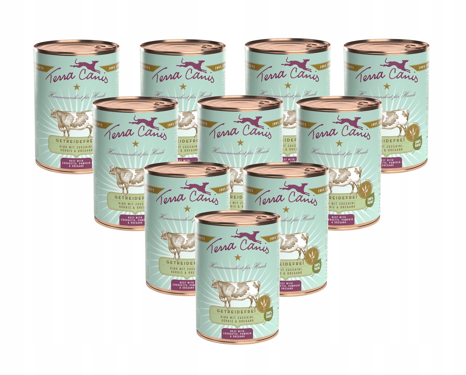 Terra Canis – Hovězí maso s cuketou a dýní 10x400 g