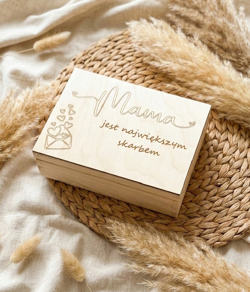 Velká sada jako dárek Svátek Matek gravírování přívěsek na klíče med krabička čajů