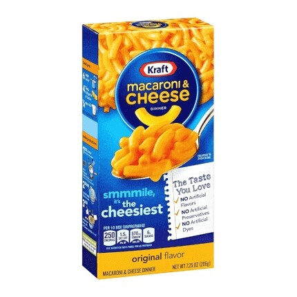 Těstoviny se sýrovou omáčkou Kraft 206 g