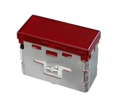 Eao 03-901.2 Lens, 18X38Mm, Rectangular, Plastic, Red