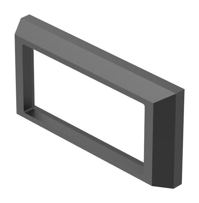 Eao 03-967.0 Front Bezel, 48Mmx24Mm, Black, Plastic