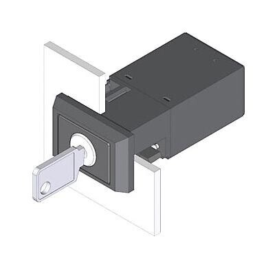 Eao 22-333.511D Keylock Switch, 2Pos, Dpst, 10A, 400Vac