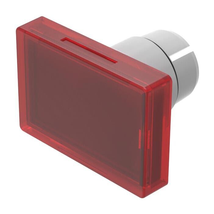 Eao 22-903.2 Lens, 25.5X17Mm, Rect, Plastic, Red