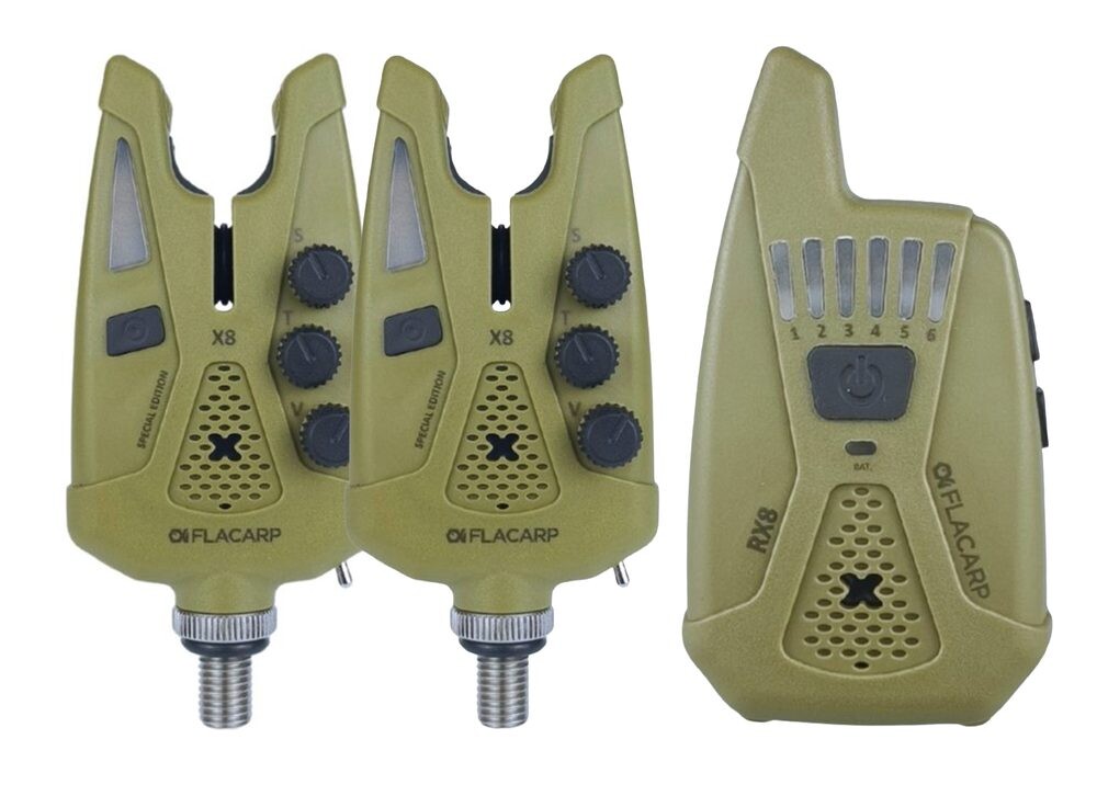 Flacarp Sada hlásičů X8 s příposlechem 2+1 Khaki