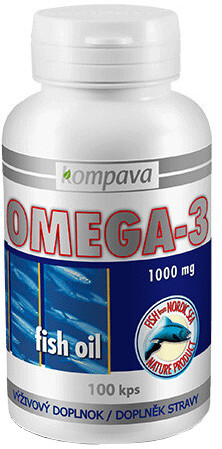 KOMPAVA Omega 3 1000mg/100kps 100 ks
