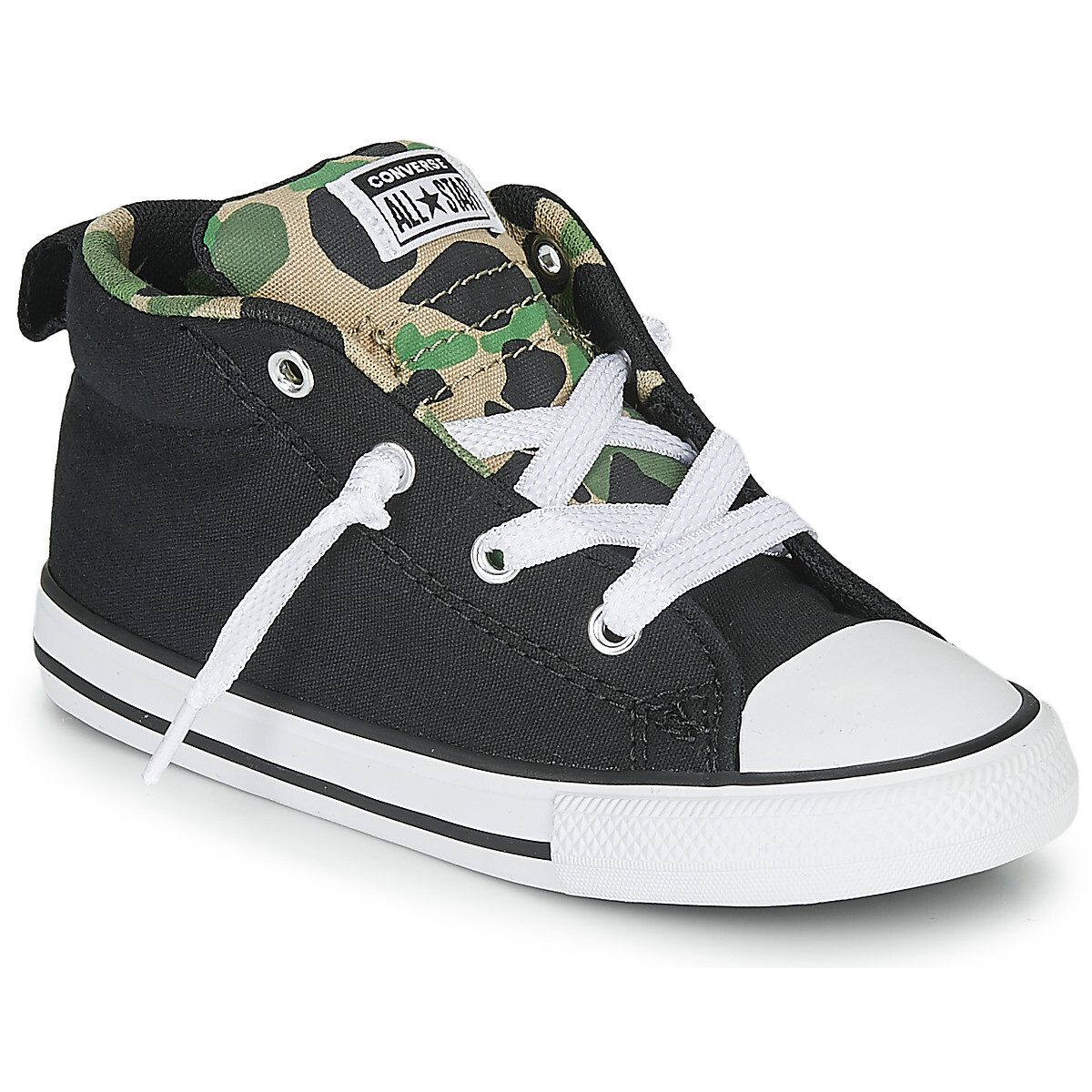 Converse  CHUCK TAYLOR ALL STAR STREET CAMO - MID  Černá
