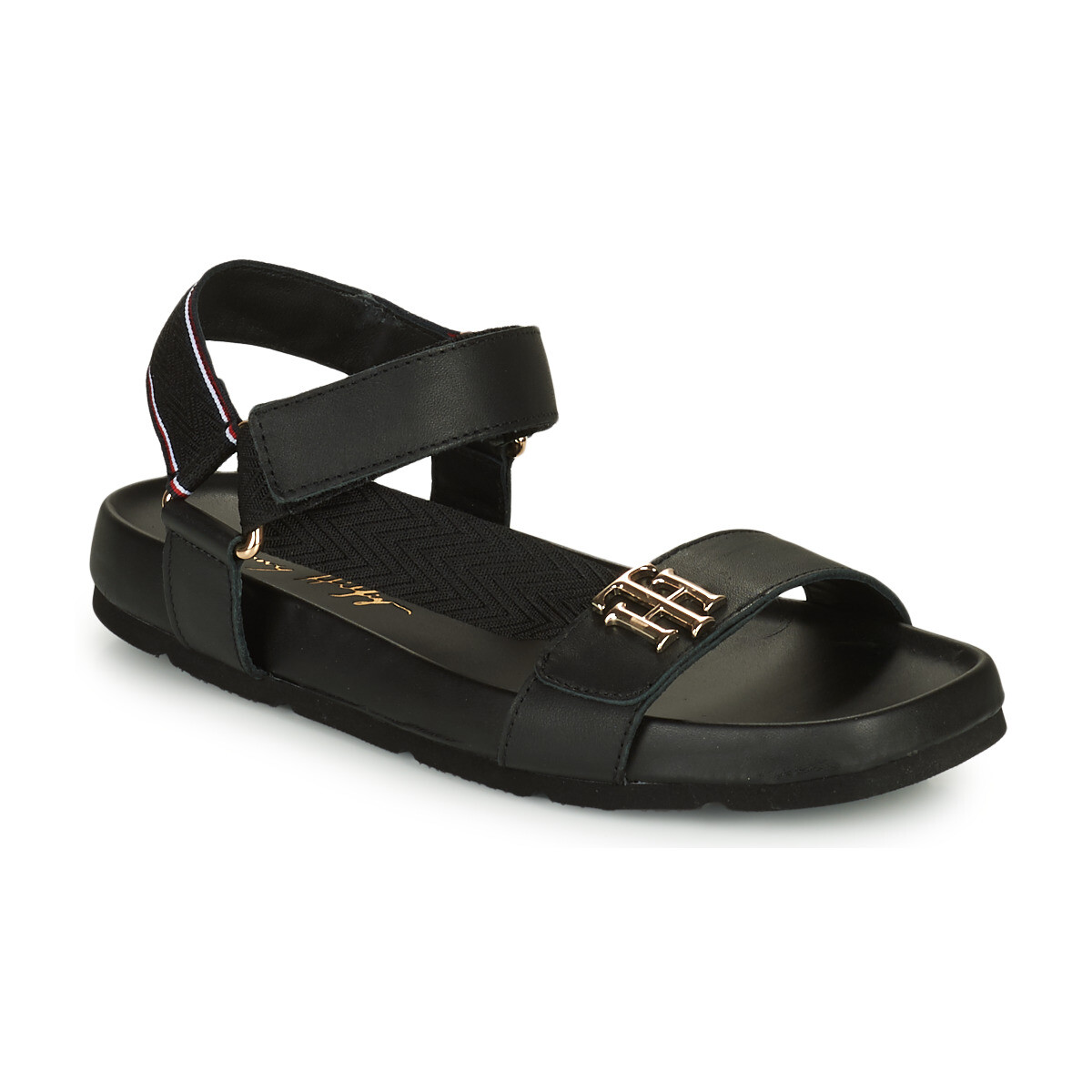 Tommy Hilfiger  TH HARDWARE SPORTY SANDAL  Černá