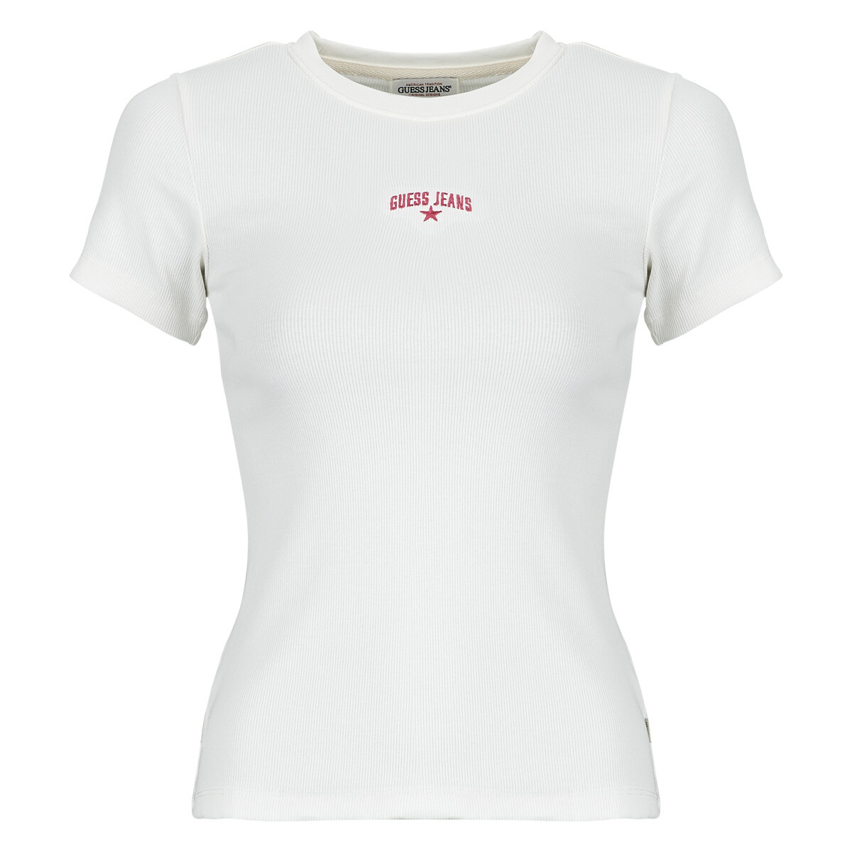Guess  GJ SS CN RIB EMBRO  Bílá