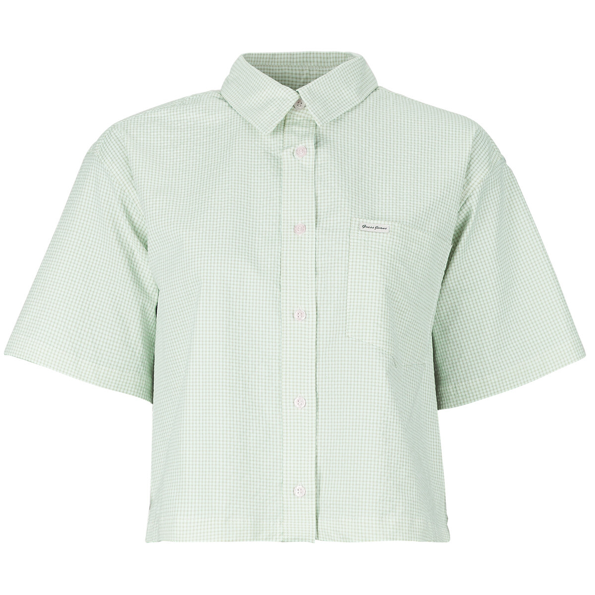 Guess  GJ SS BOXY SHIRT  Zelená