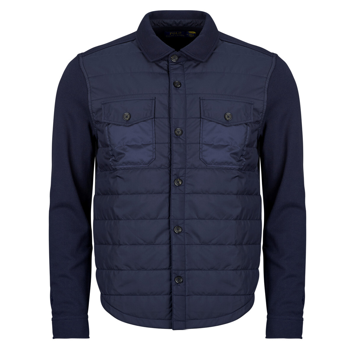 Polo Ralph Lauren  BLOUSON SURCHEMISE BI MATIERE  Tmavě modrá