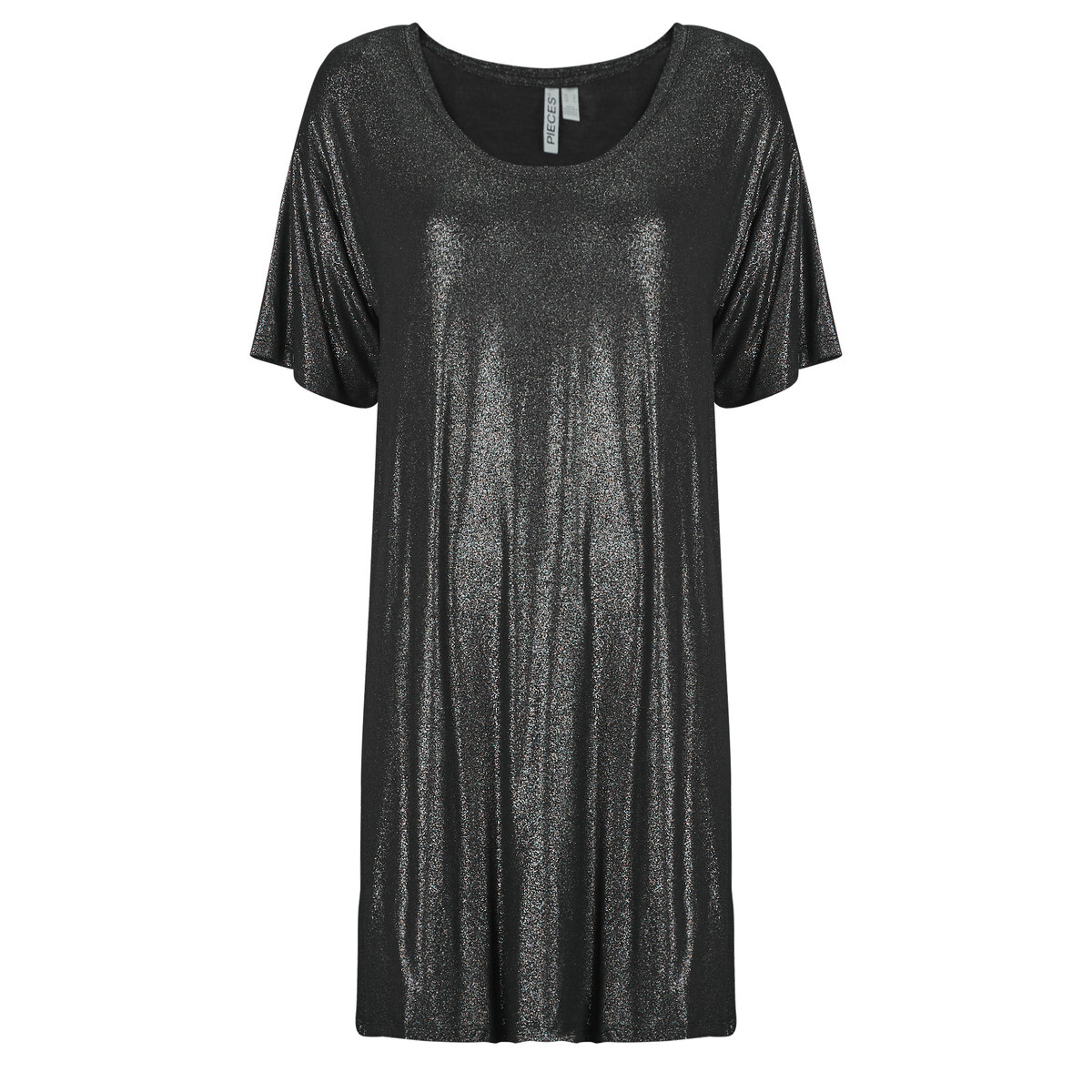 Pieces  PCALICE SS GLITTER DRESS  Černá