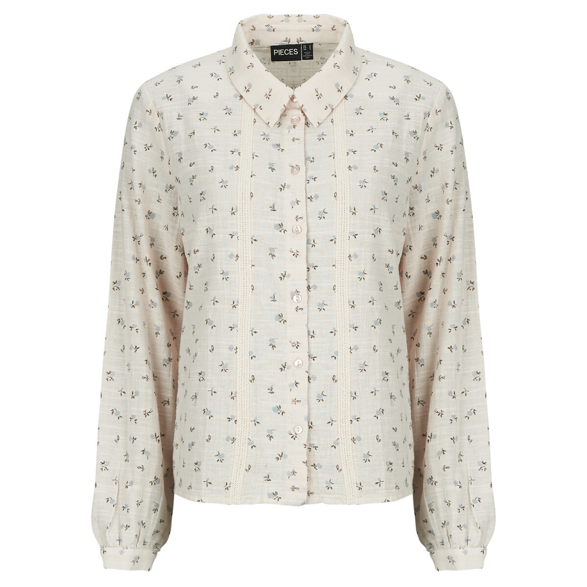 Pieces  PCJOLLIE LS SHIRT  Béžová