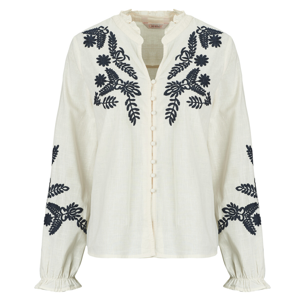 Only  ONLGIRU L/S EMBROIDERY  Béžová