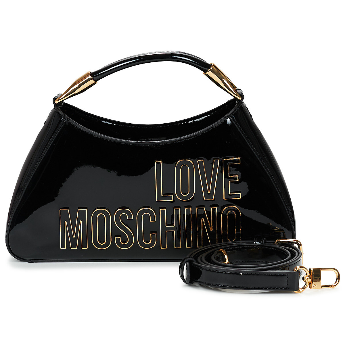 Love Moschino  ENAMELED LOGO PATENT JC4248PP0O  Černá