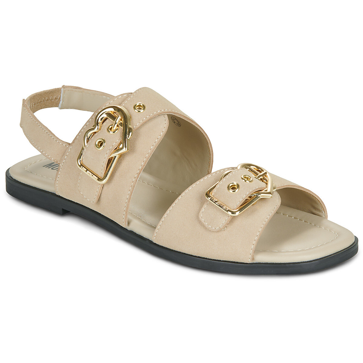 Love Moschino  LOVE MOSCHINO SQUARE SLIDES-JA16112G0O  Béžová