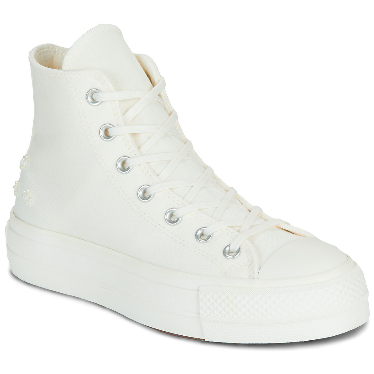 Converse  CHUCK TAYLOR ALL STAR LIFT PLATFORM BEADS  Bílá