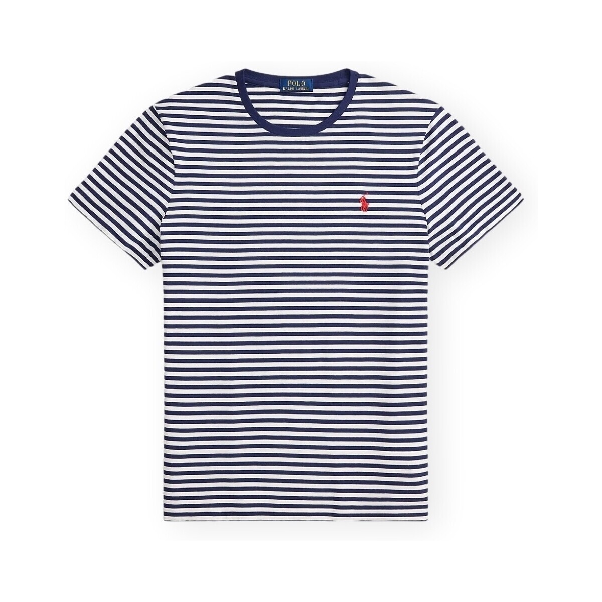 Polo Ralph Lauren  Custom Slim Fit Striped T-Shirt - Navy/White  Modrá