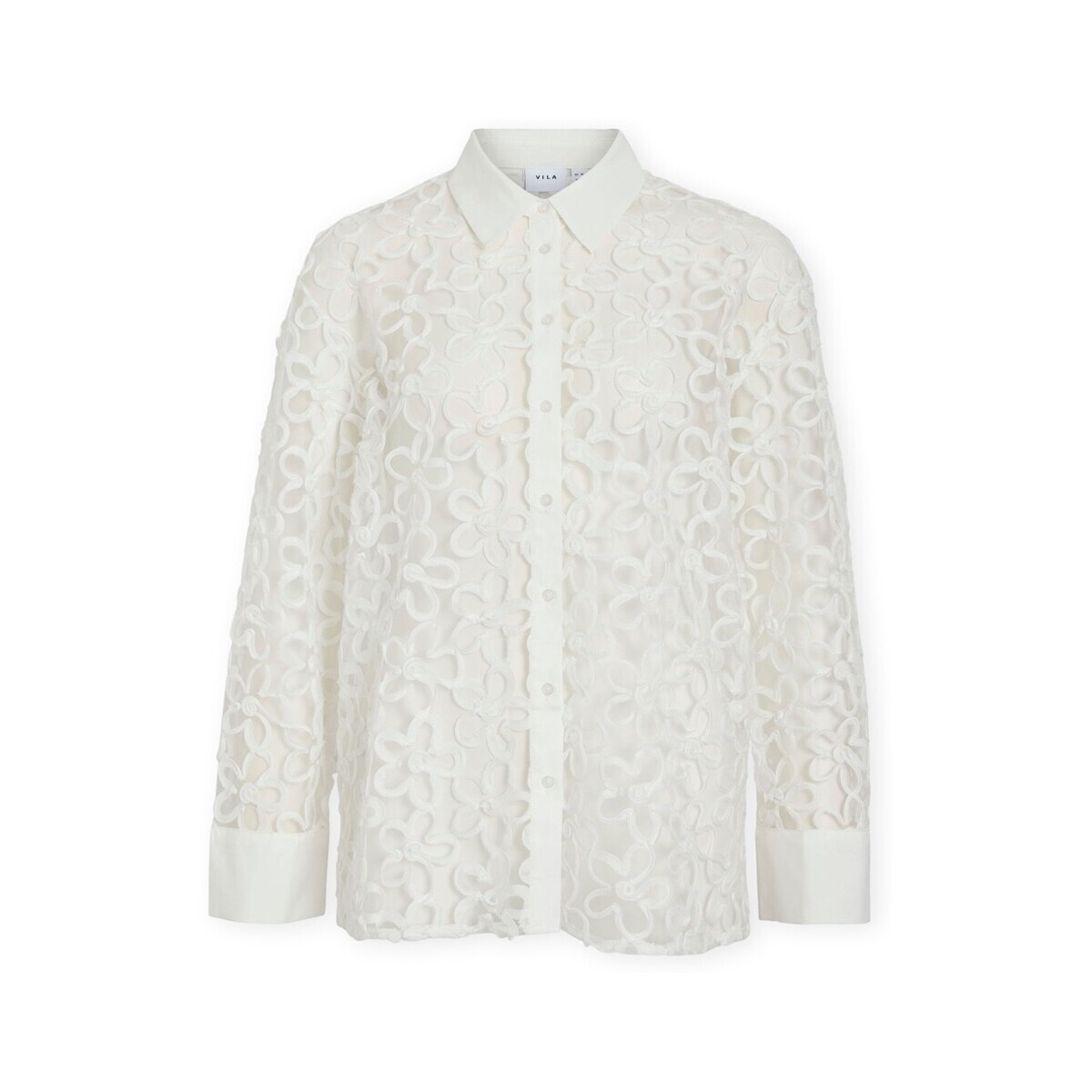 Vila  Baja Shirt - Snow White  Bílá