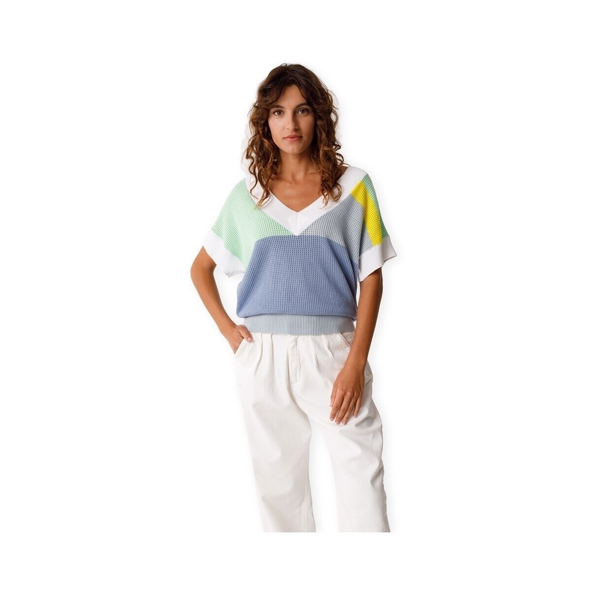 Skfk  Gaxe-Gots Knit - Grey Blue  ruznobarevne