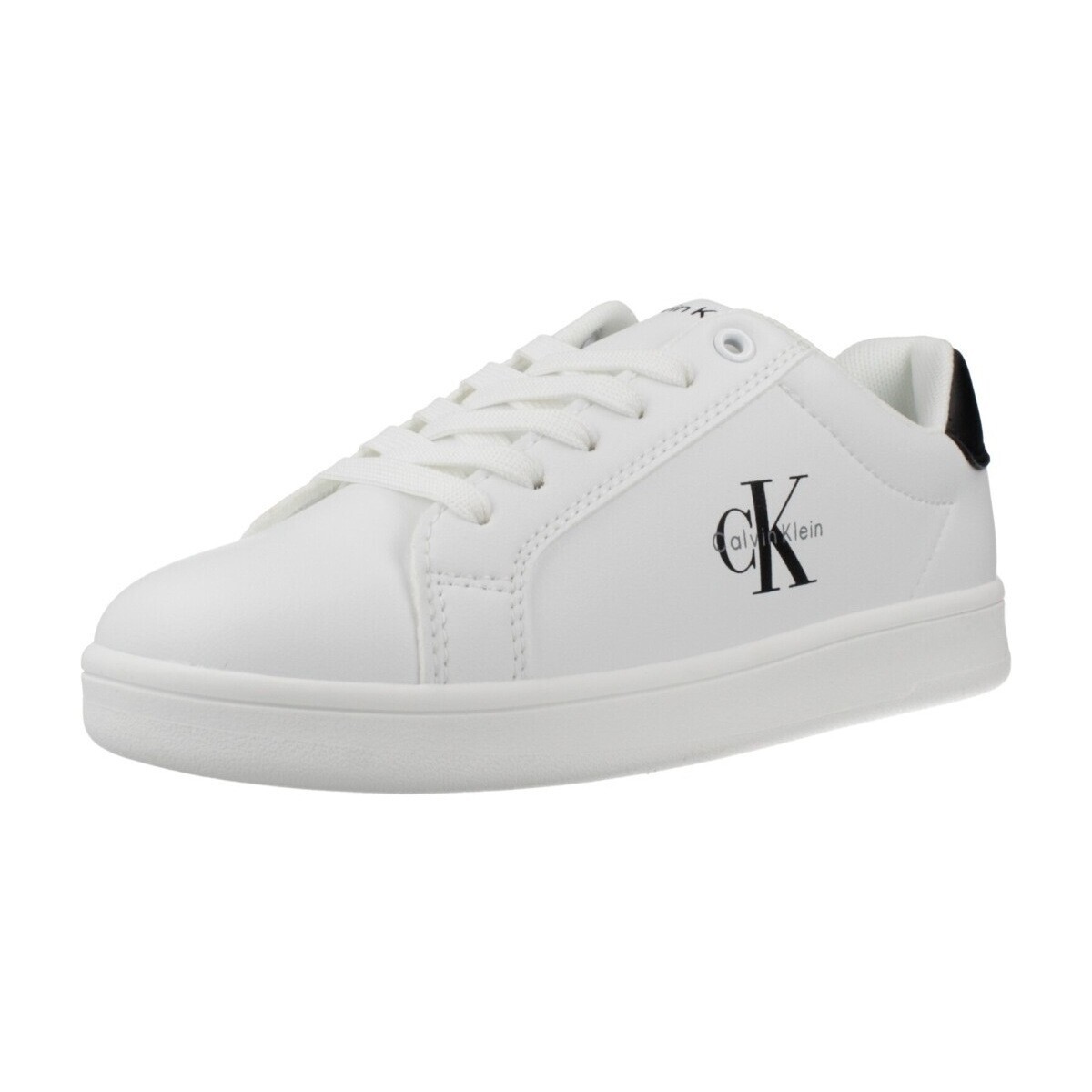 Calvin Klein Jeans  Low Cut Lace Up Sneaker Whtblk  Bílá