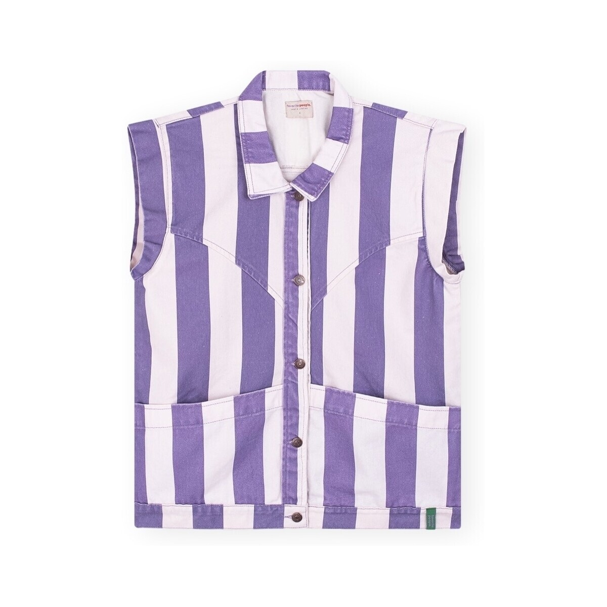 Favorite People  Amor Vest - Purple/White  Bílá