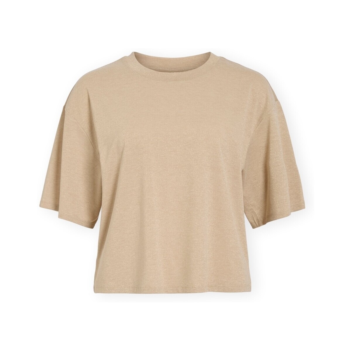 Vila  T-Shirt Luxi - Birch  Béžová