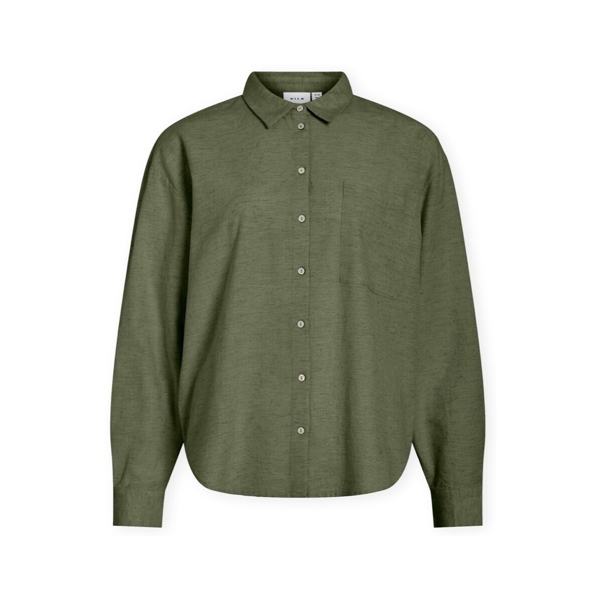 Vila  Noos Prisilla Loose Shirt - Olivine  Zelená