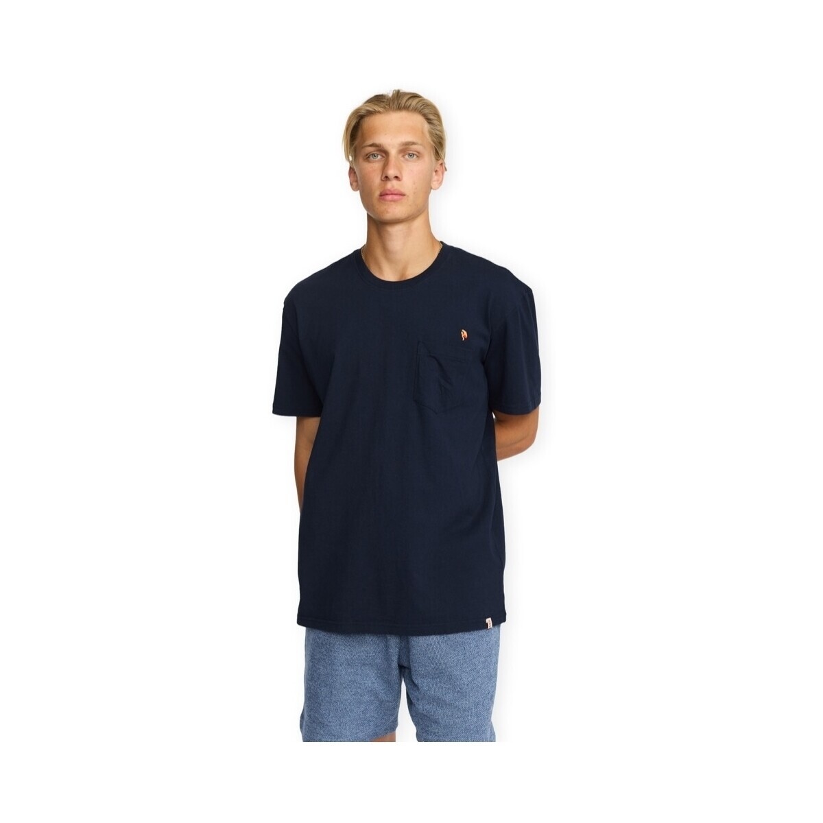 Revolution  Application T-Shirt 1450 BOM - Navy  Modrá
