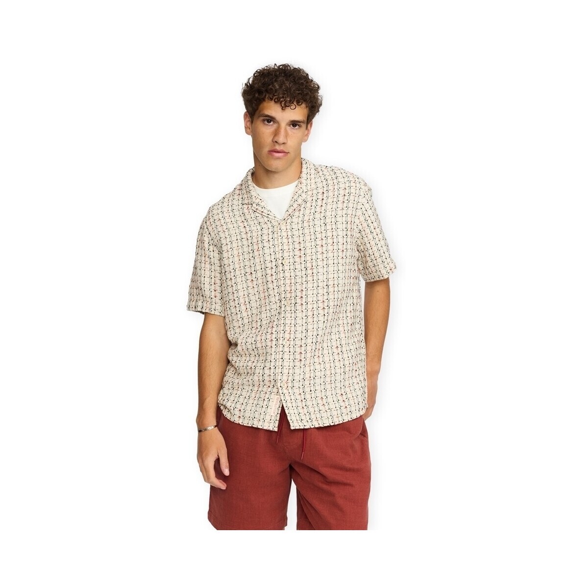 Revolution  Cuban Shirt 3252 - Off White  ruznobarevne