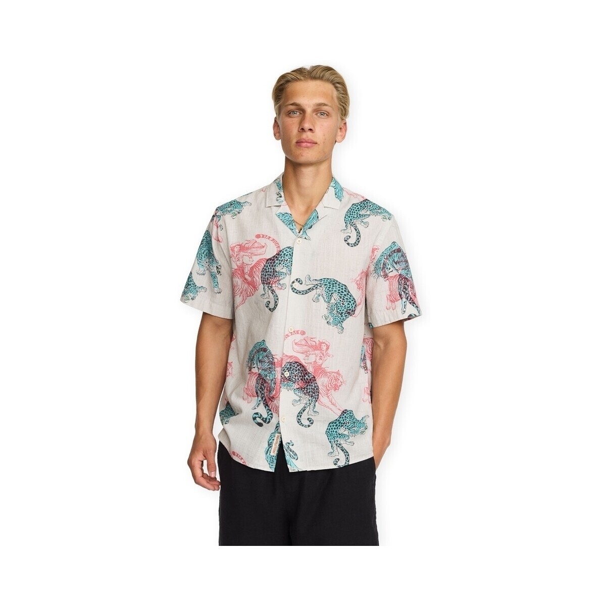 Revolution  Cuban Shirt 3249 - Off White  Bílá