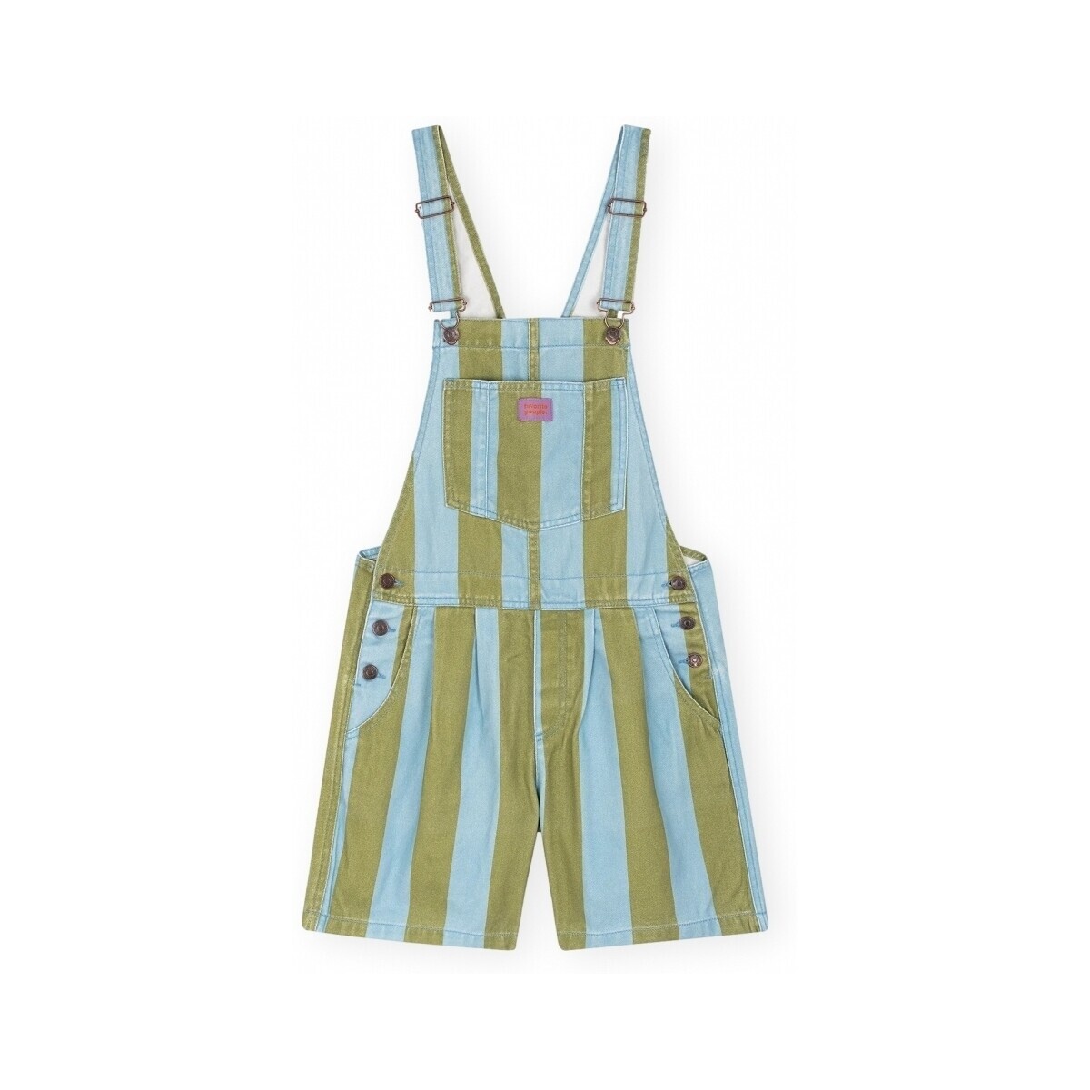 Favorite People  Ravioli Overalls - Stripes  Zelená