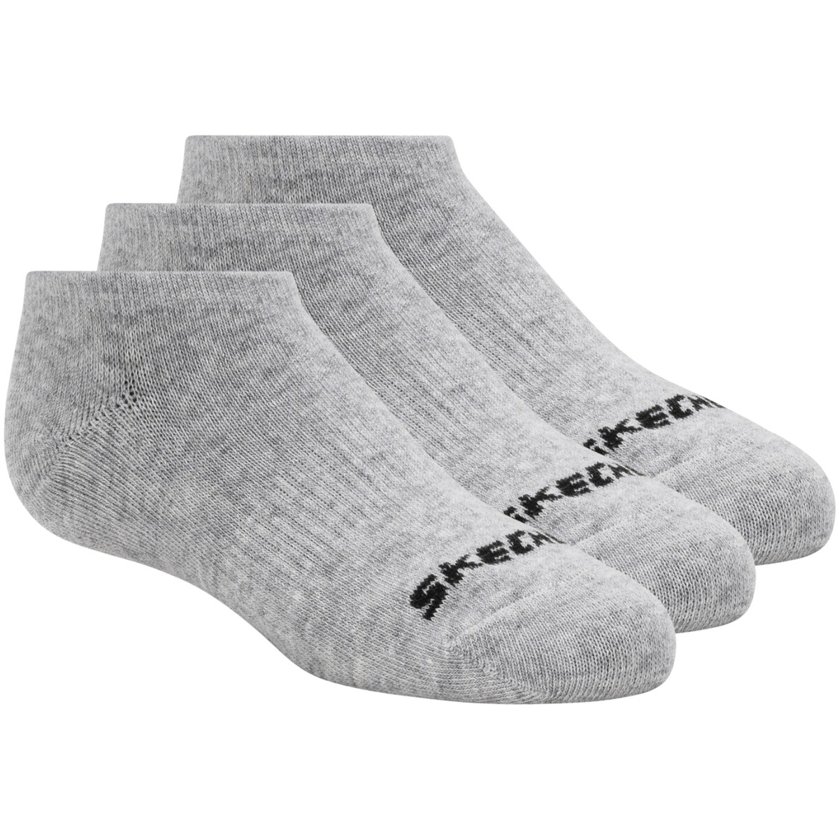 Skechers  3pk Unisex Non Terry No Show  Šedá