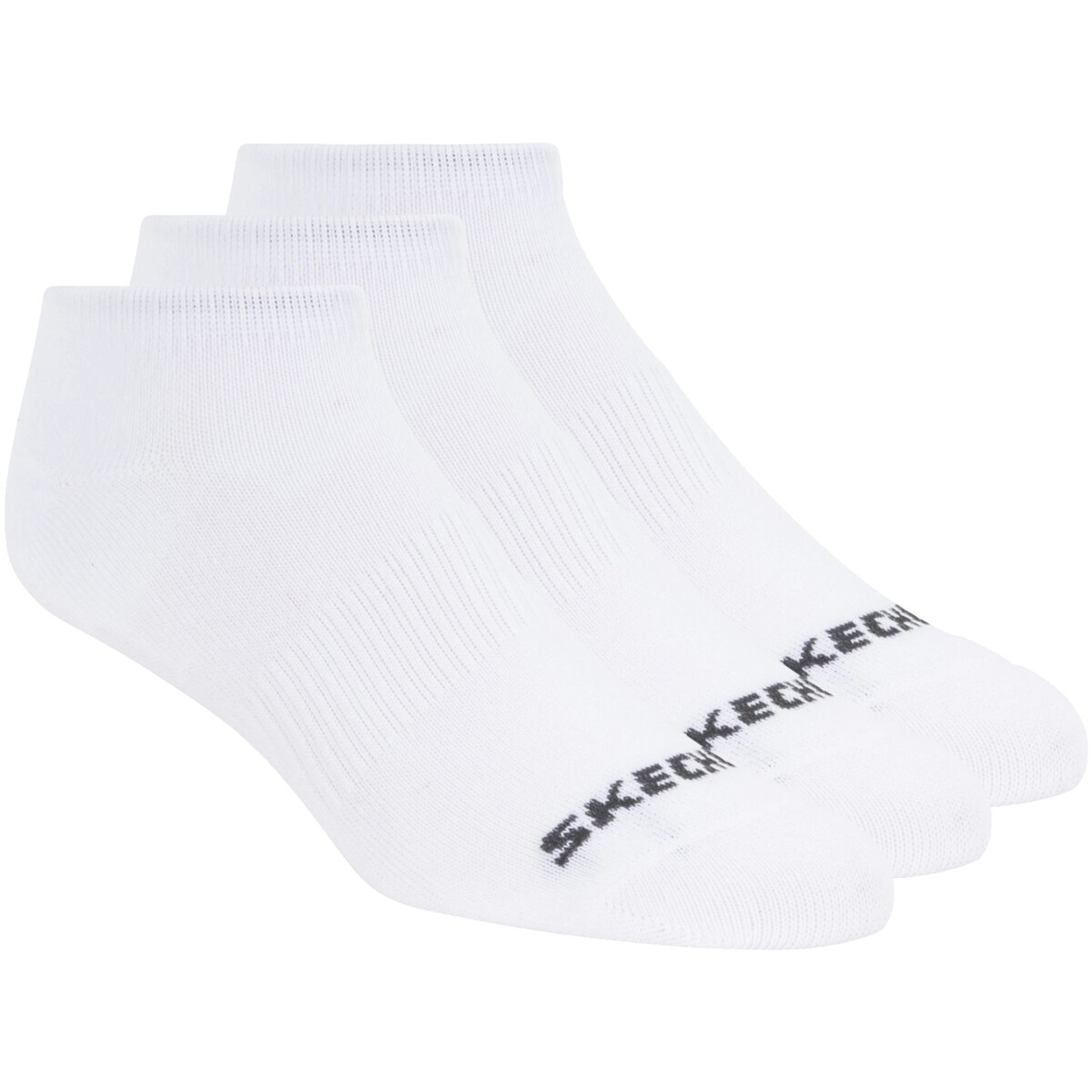 Skechers  3pk Unisex Non Terry No Show  Bílá