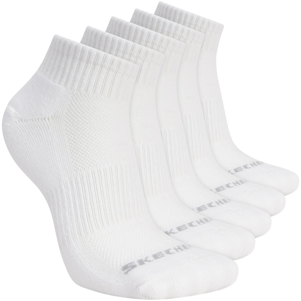 Skechers  5pk Unisex 1/2 Terry Qtr Crew  Bílá