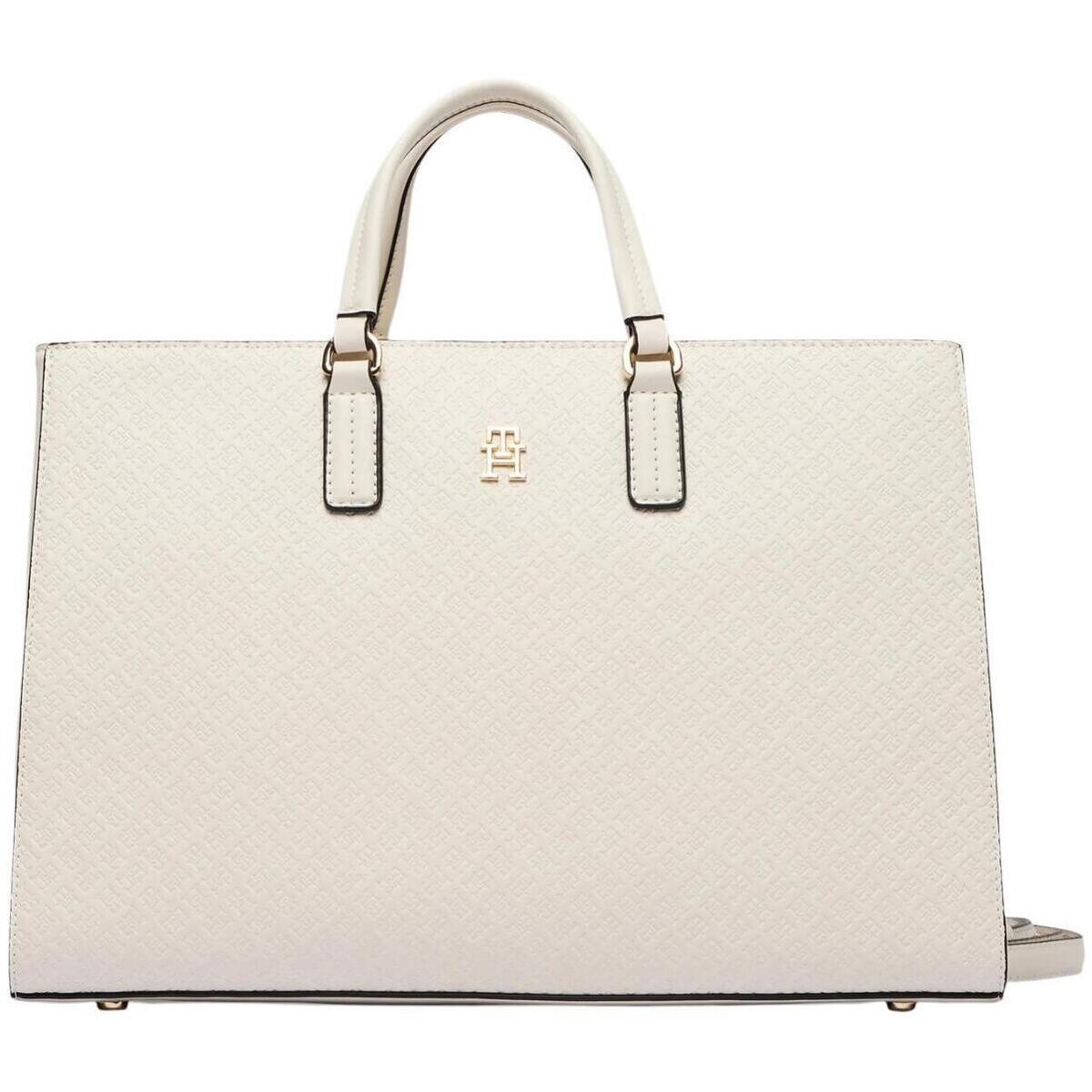 Tommy Hilfiger  TH DAILY SATCHEL MONO AW0AW18418  Bílá