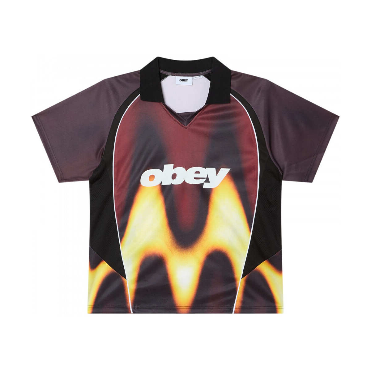 Obey  blurred soccer jersey  Červená