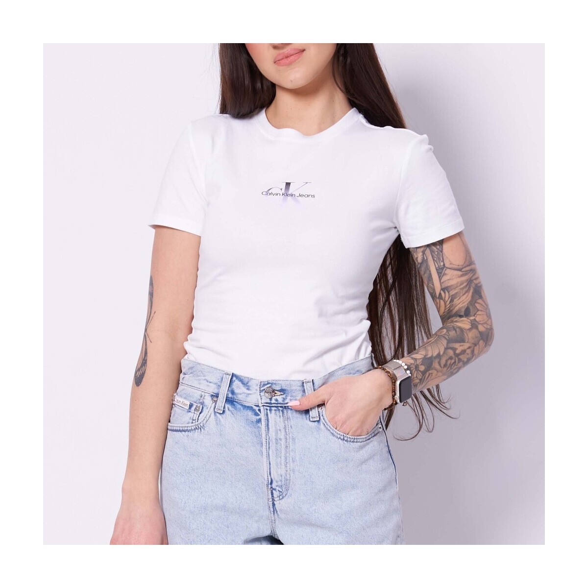 Calvin Klein Jeans  Lv047f841g Yaf  Bílá