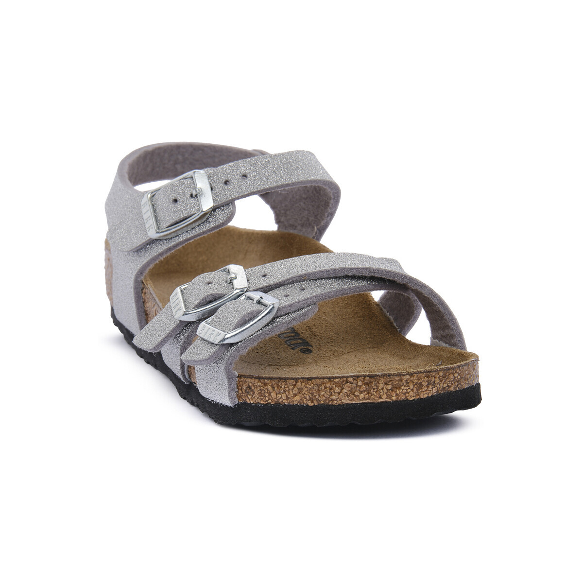 BIRKENSTOCK KUMBA KIDS SHINY CALZ S Šedá