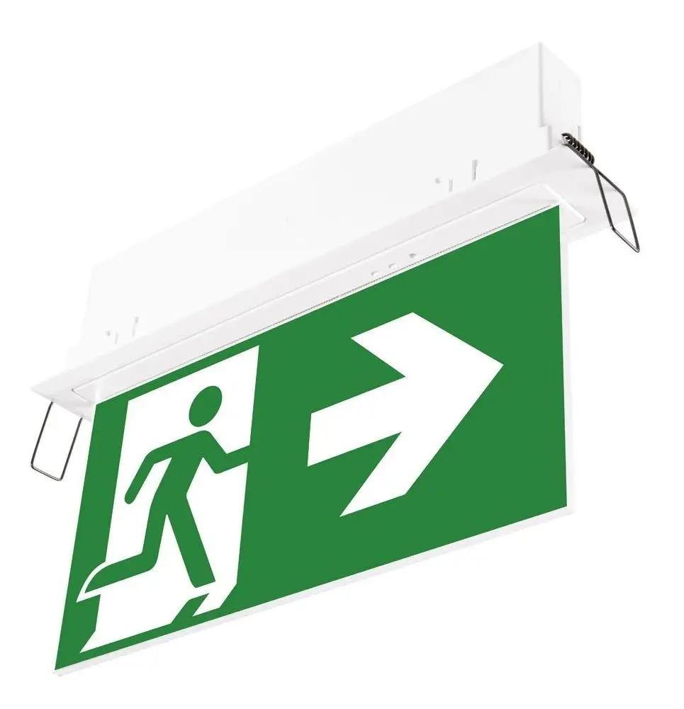 LED Solution Bílé vestavné nouzové osvětlení s piktogramem 2,5W 90285_90582