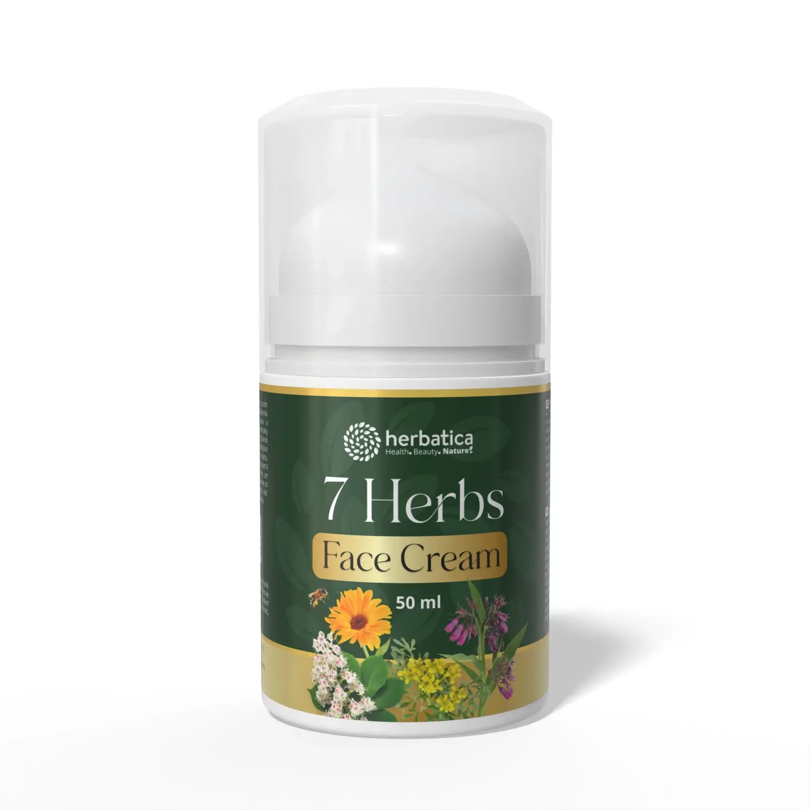 7 Herbs Face Cream – anti-age bylinný krém s kozím kolostrem a 7 bylinami – 50 ml – Herbatica