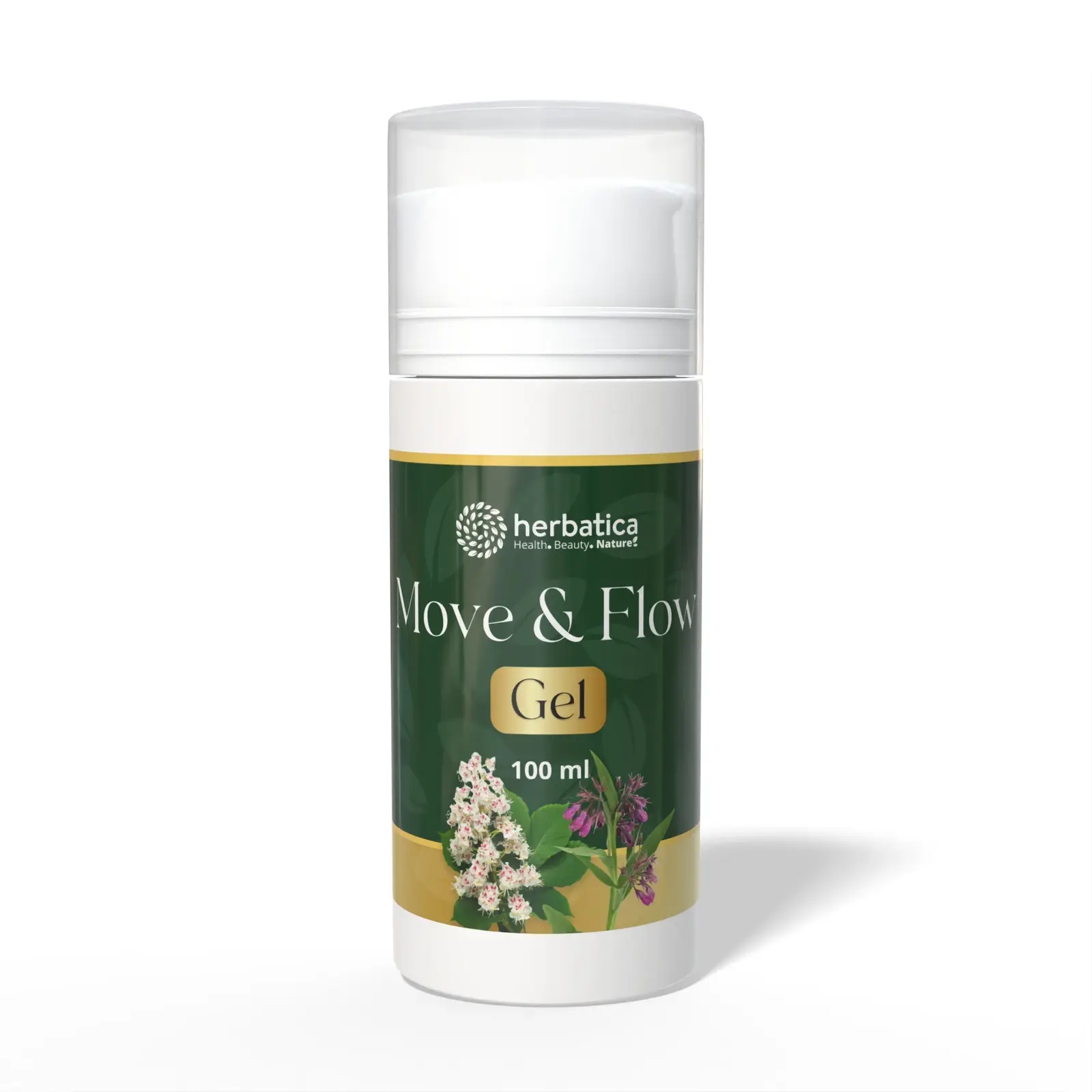 Move & Flow Gel – kostivalovo-kaštanový gel – 100 ml - Herbatica