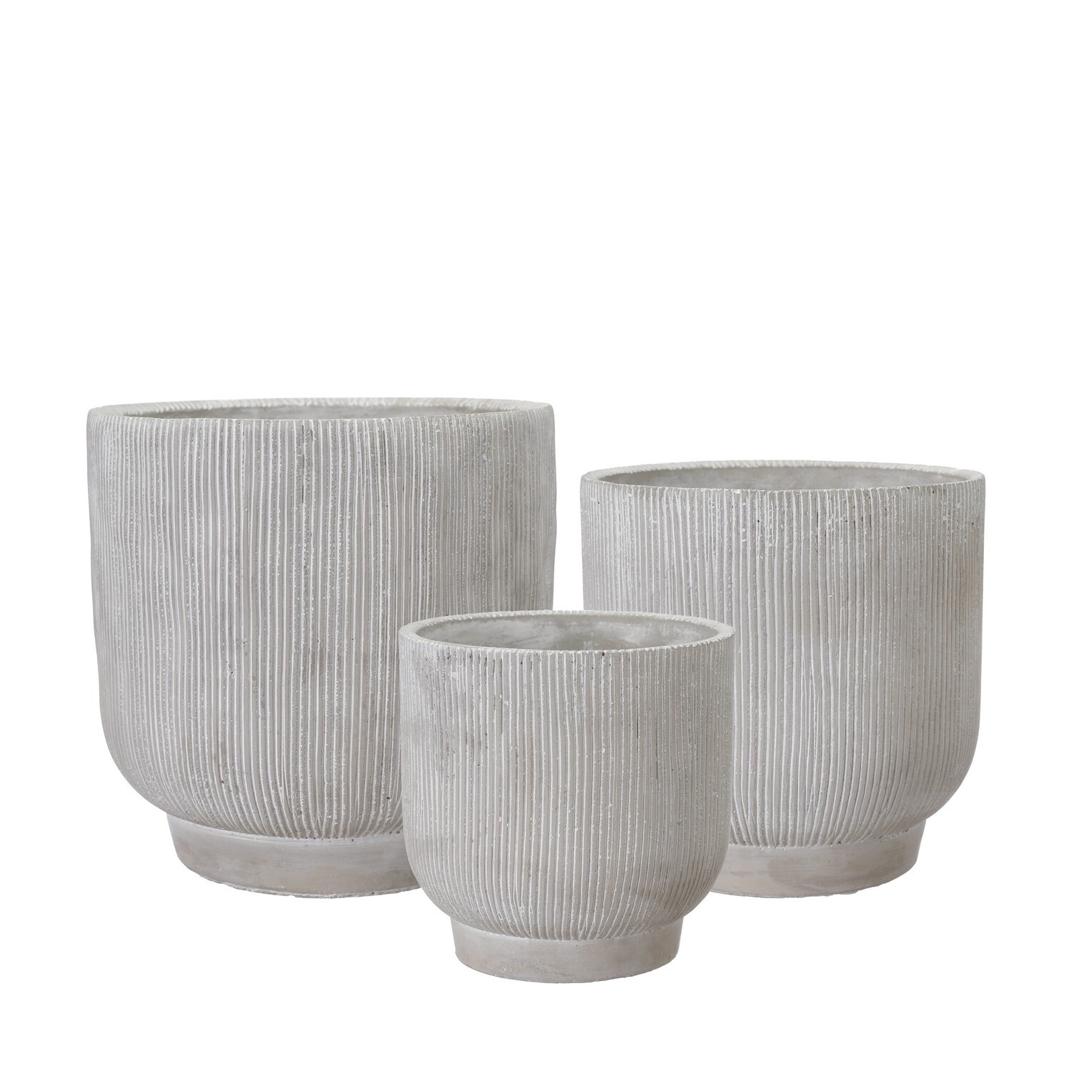 Betonový květináč 3 ks Wikholm Form  NOLA - šedý