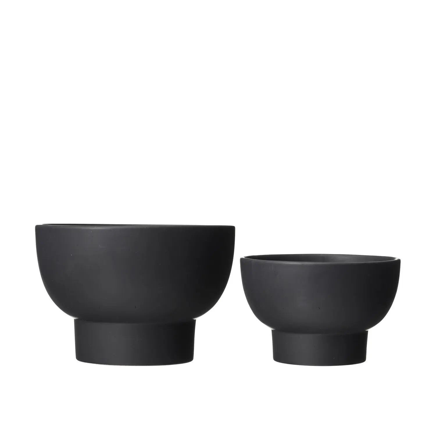 Keramické květináče 2 ks Wikholm Form MEGAN - černé