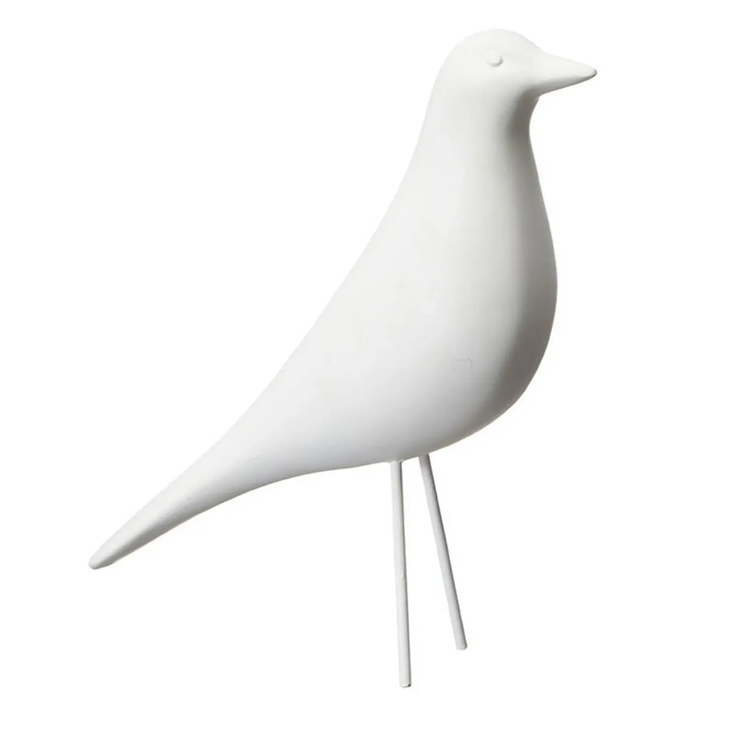 Dekorační ptáček výška 22 cm Wikholm Form BIRD - bílý