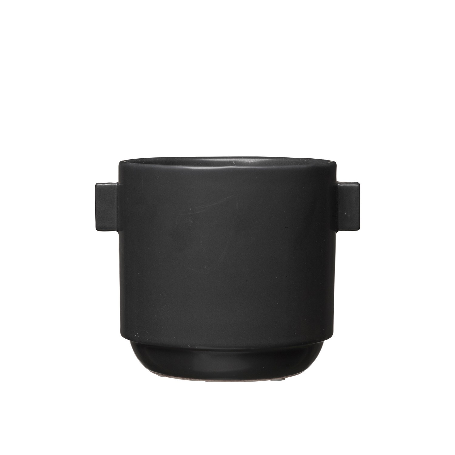 Kameninový květináč výška 14 cm Wikholm Form RACHEL - černý